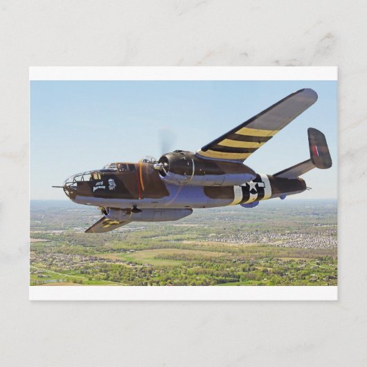 Carte Postale B-25 Mitchell Vintage Aircraft (Devant)