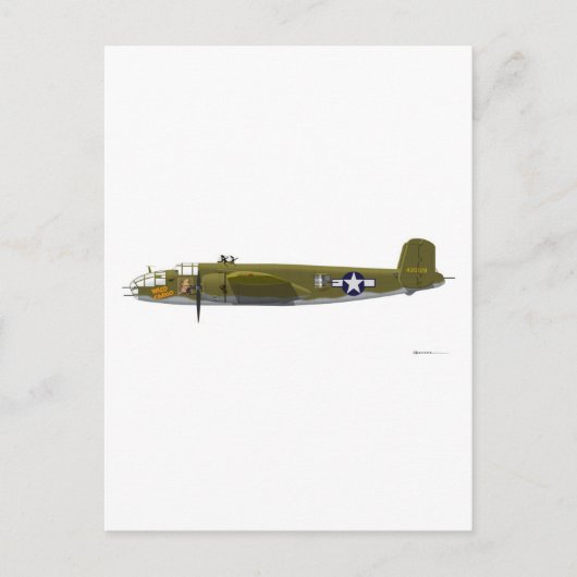 Carte Postale B-25J Mitchell nord-américain (Devant)