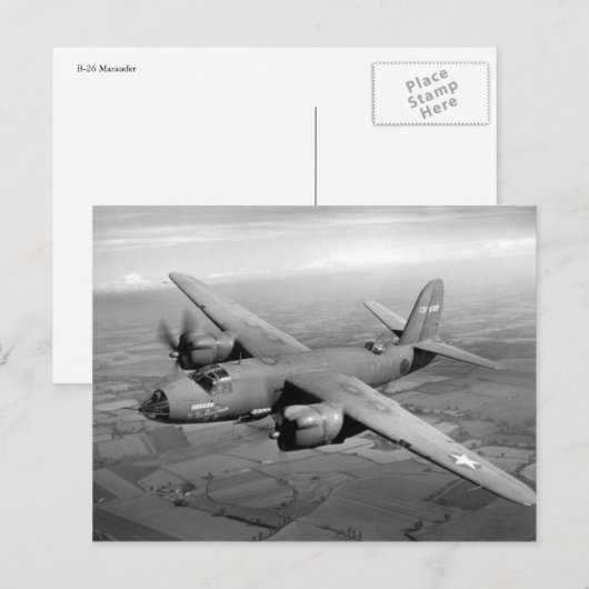 Carte Postale B-26 Marauder (Devant / Derrière)