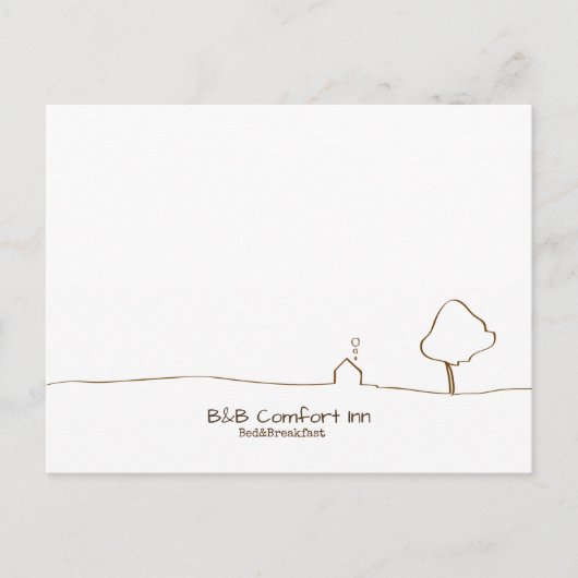 Carte Postale B&B Comfort Inn (Devant)