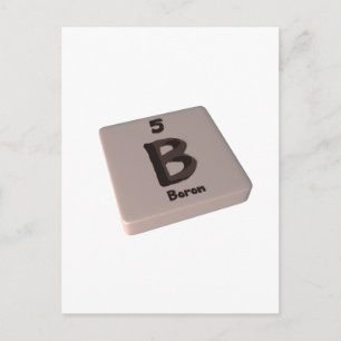 Carte Postale B Boron