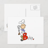 Carte Postale B est pour Boulanger (Devant / Derrière)