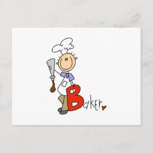 Carte Postale B est pour Boulanger