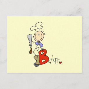 Carte Postale B est pour Boulanger