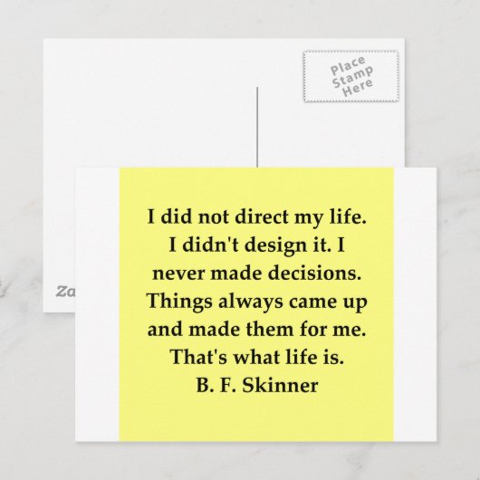 Carte Postale b f citation (Devant / Derrière)