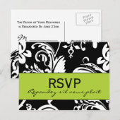 Carte postale B&G Damask RSVP (Devant / Derrière)