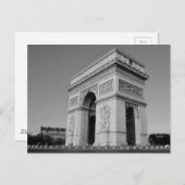Carte Postale B&W Arc de Triomphe 3 (Devant / Derrière)