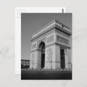 Carte Postale B&W Arc de Triomphe 3 (Devant / Derrière)
