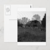 Carte Postale B&W Barn (Devant / Derrière)