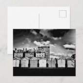 Carte Postale B&W Brighton Beach Huts (Devant / Derrière)