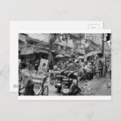 Carte Postale B&W Chaos à Delhi (Devant / Derrière)