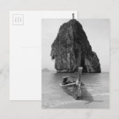 Carte Postale B&W Krabi beach 3 (Devant / Derrière)
