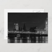 Carte Postale B&W Londres (Devant / Derrière)
