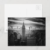 Carte Postale B&W New York (Devant / Derrière)