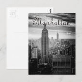 Carte Postale B&W New York (Devant / Derrière)
