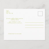 Carte Postale B/W Photo Lime Vert Marquez votre calendrier Notre (Dos)