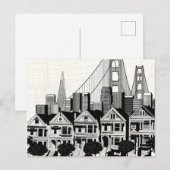 Carte Postale B&W San Francisco Californie (Devant / Derrière)