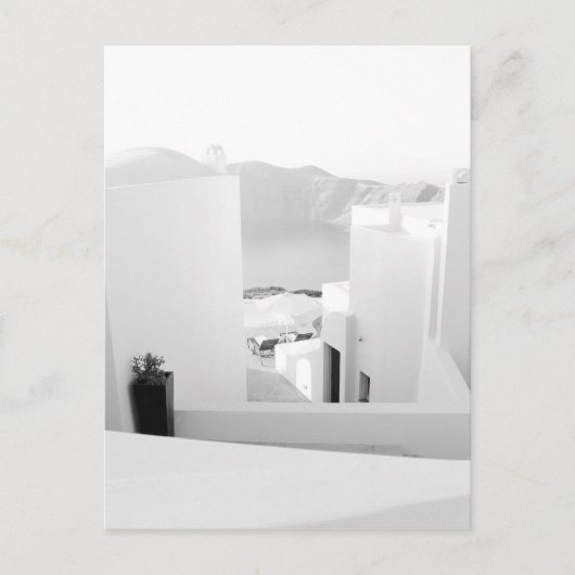 Carte Postale B&W Santorin 7 (Devant)