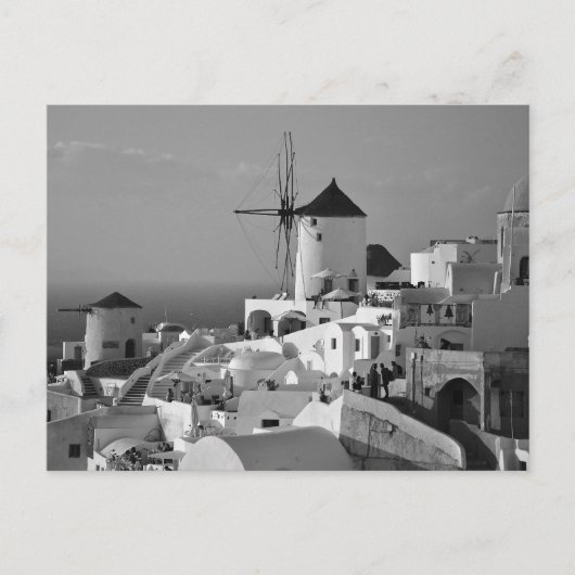 Carte Postale B&W Santorini 3 (Devant)