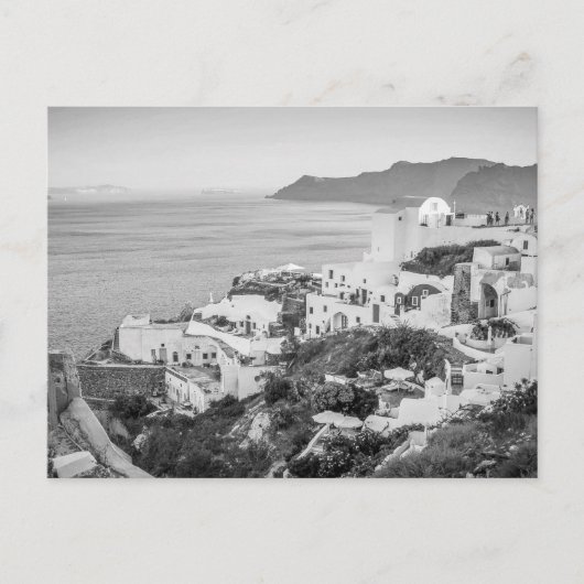 Carte Postale B&W Santorini 8 (Devant)