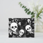 Carte postale B&W Skull Specters (Debout devant)