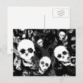 Carte postale B&W Skull Specters (Devant / Derrière)