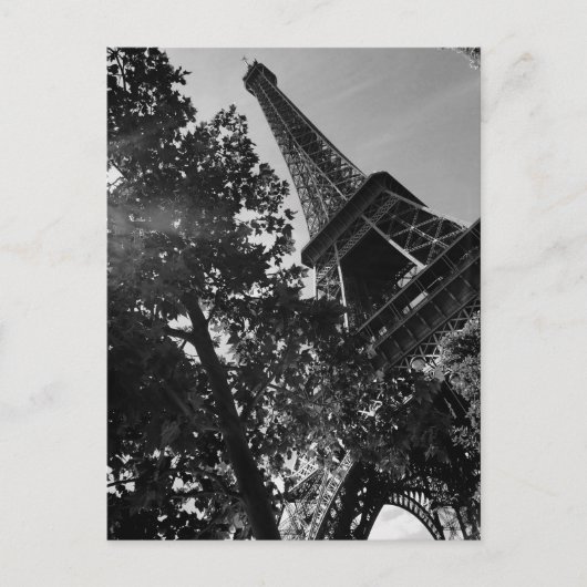 Carte Postale B&W Tour Eiffel 2 (Devant)