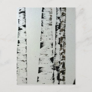 Carte Postale B&W Trees