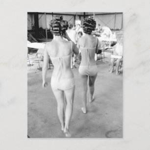 Carte Postale B&W vintage Photo Floride Bikini Girls