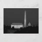 Carte Postale B&W Washington DC 3 (Devant)
