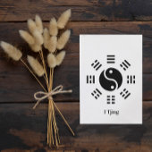 Carte Postale Ba Gua, huit trigrammes, Yin yang personnalisable