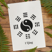 Carte Postale Ba Gua, huit trigrammes, Yin yang personnalisable