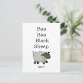 Carte Postale Baa Baa Black Sheep (Debout devant)