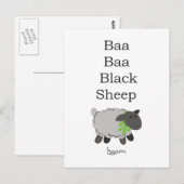 Carte Postale Baa Baa Black Sheep (Devant / Derrière)