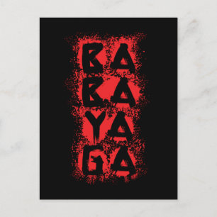 Carte Postale Baba Yaga éclaboussure de sang