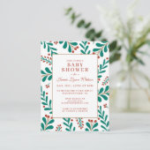 Carte Postale BABEAU SHOWER | Gui de Noël & houx (Debout devant)