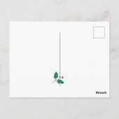 Carte Postale BABEAU SHOWER | Gui de Noël & houx (Dos)