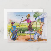 Carte Postale Baboons amusants (Devant / Derrière)