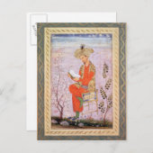 Carte Postale Babur Reading, Mughal (Devant / Derrière)