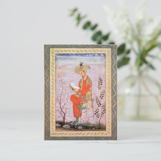 Carte Postale Babur Reading, Mughal (Debout devant)