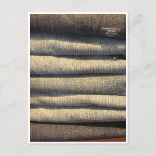 Carte Postale "Baby a son jean bleu..." (Devant)