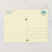 Carte Postale Baby Bee Twin Boys Merci (Dos)
