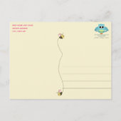Carte Postale Baby Bee Twin Girls Merci (Dos)