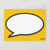 Carte Postale Baby Birth Stats Comic Book Pop Art Keepsaké (Dos)