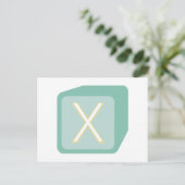 Carte Postale Baby Blocks Initiales en bois (Debout devant)