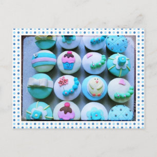 Carte Postale Baby Boy Cupcakes