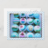 Carte Postale Baby Boy Cupcakes (Devant / Derrière)