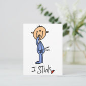 Carte Postale Baby Boy I Stink Tshirts et cadeaux (Debout devant)