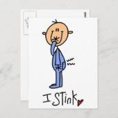 Carte Postale Baby Boy I Stink Tshirts et cadeaux (Devant / Derrière)