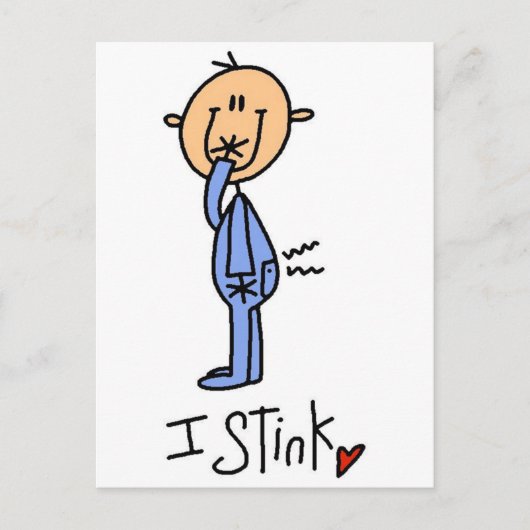 Carte Postale Baby Boy I Stink Tshirts et cadeaux (Devant)